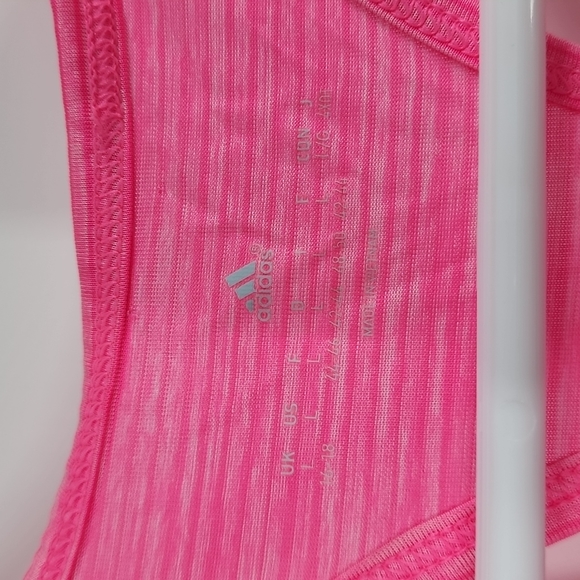 Adidas hot pink racerback workout tank top - Picture 3 of 5